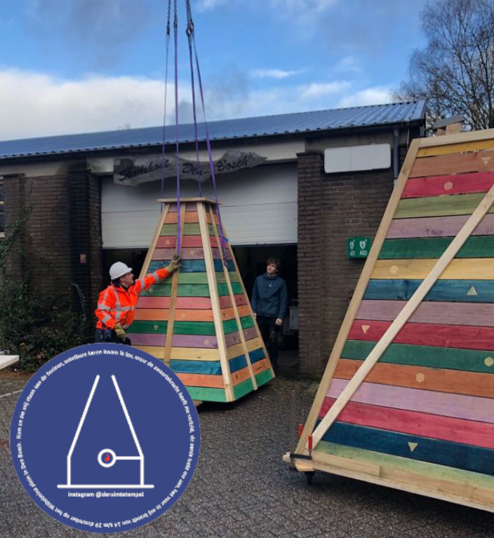 Ruimte Tempel klaar voor vervoer